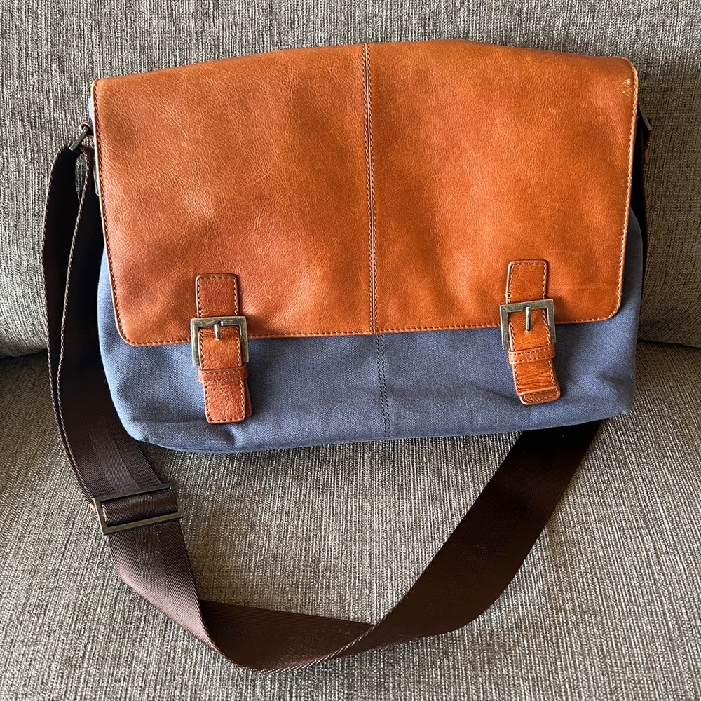 Jos A Bank Briefcase - Real Leather